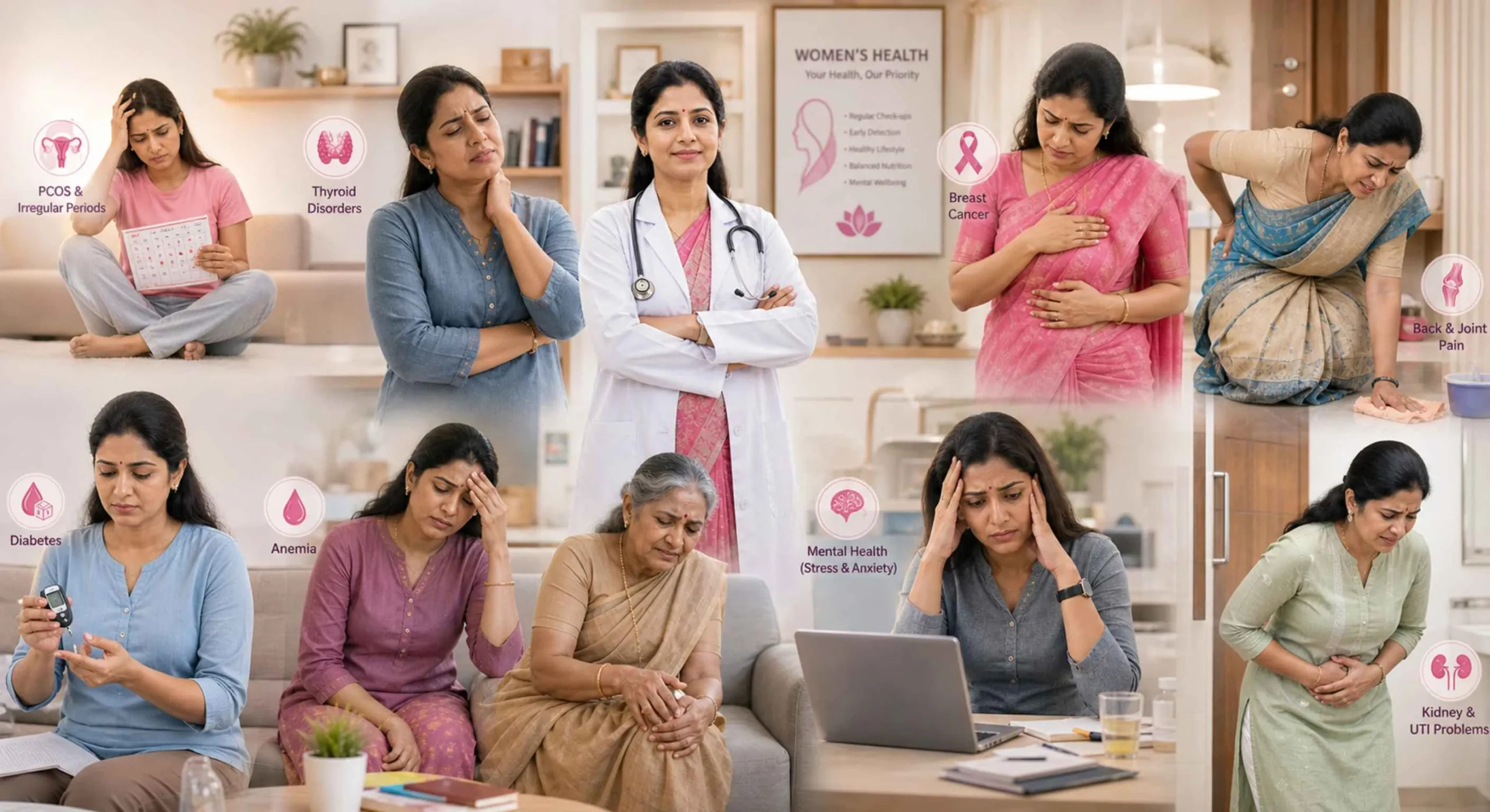 మహిళల ఆరోగ్య సమస్యలు: లక్షణాలు, కారణాలు & పరిష్కారాలు